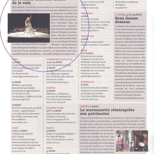 Lettre du Spectacle n°335 - 7 mars 2014, p 10